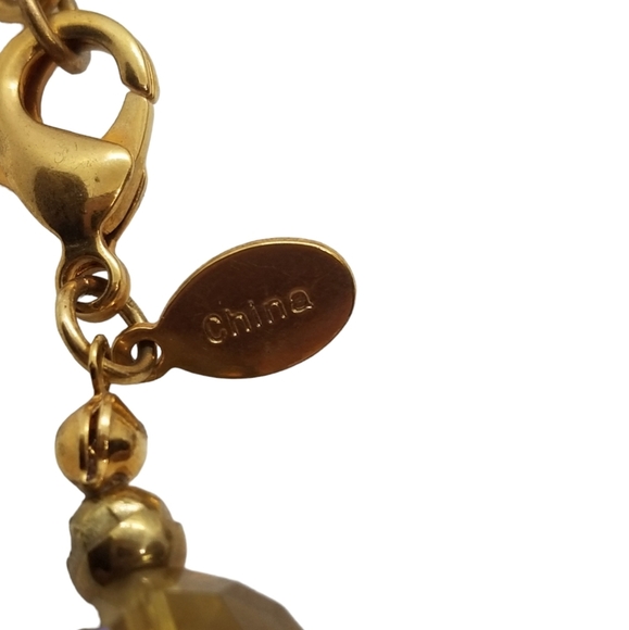 JOAN RIVERS VINTAGE CHETTAH PRINT & AURORA BOREALIS CRYSTAL BEAD NECKLACE - Picture 6 of 7